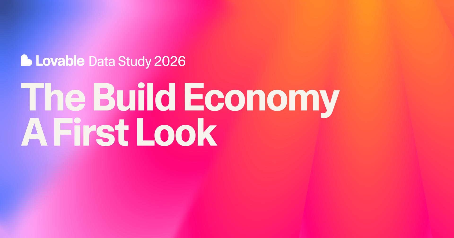 Lovable Build Economy Report 2026 cover